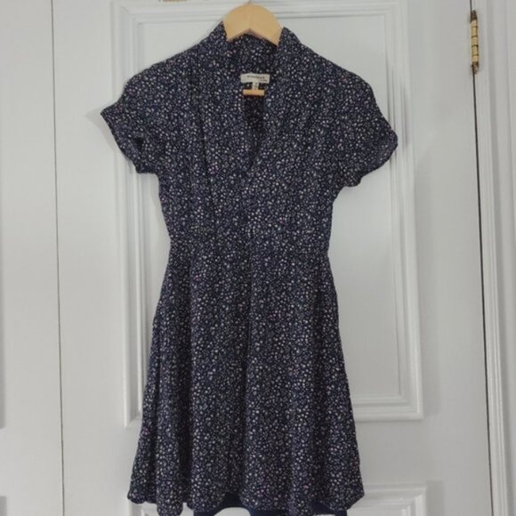 MONTEAU Los Angeles- Vintage Style Collar Button Down Dress- S - Picture 5 of 12